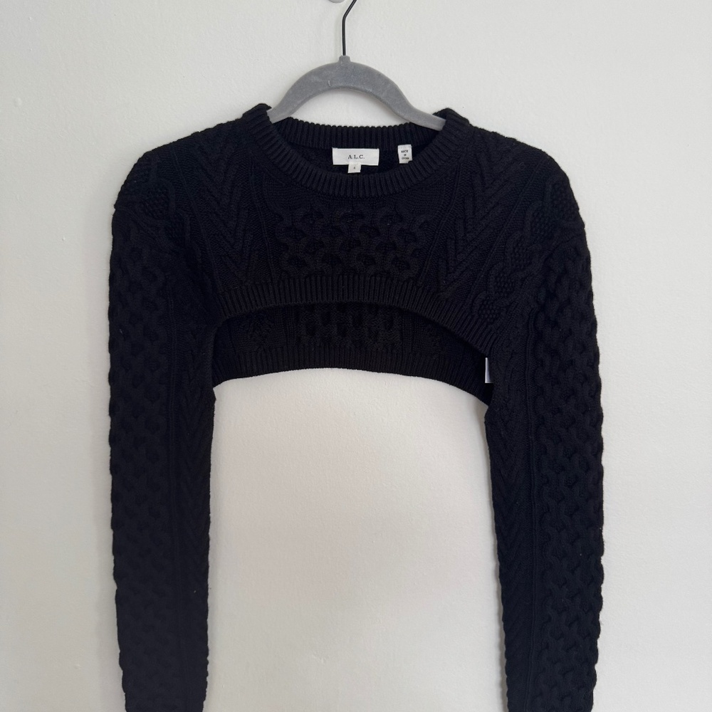 A.L.C Raya Knit Bolero Black